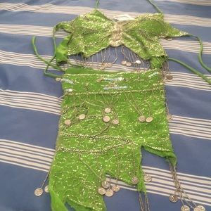 Belly dancing top and bottom